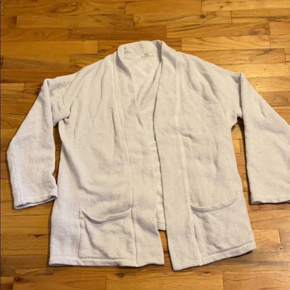 Eileen Fisher waffle knit cardigan